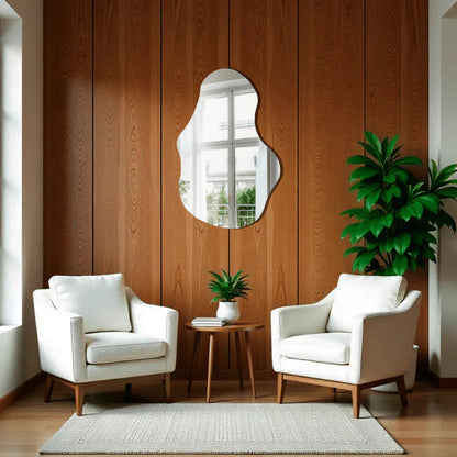 Espejo de Cuerpo Entero Orgánico Grande, 115 x 60 cm, Pulido, Decorativo, en Oferta