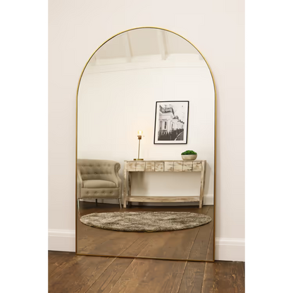 Espejo Pinterest Moderno Grande con Marco Dorado (180 x 119 cm) – Oferta Especial