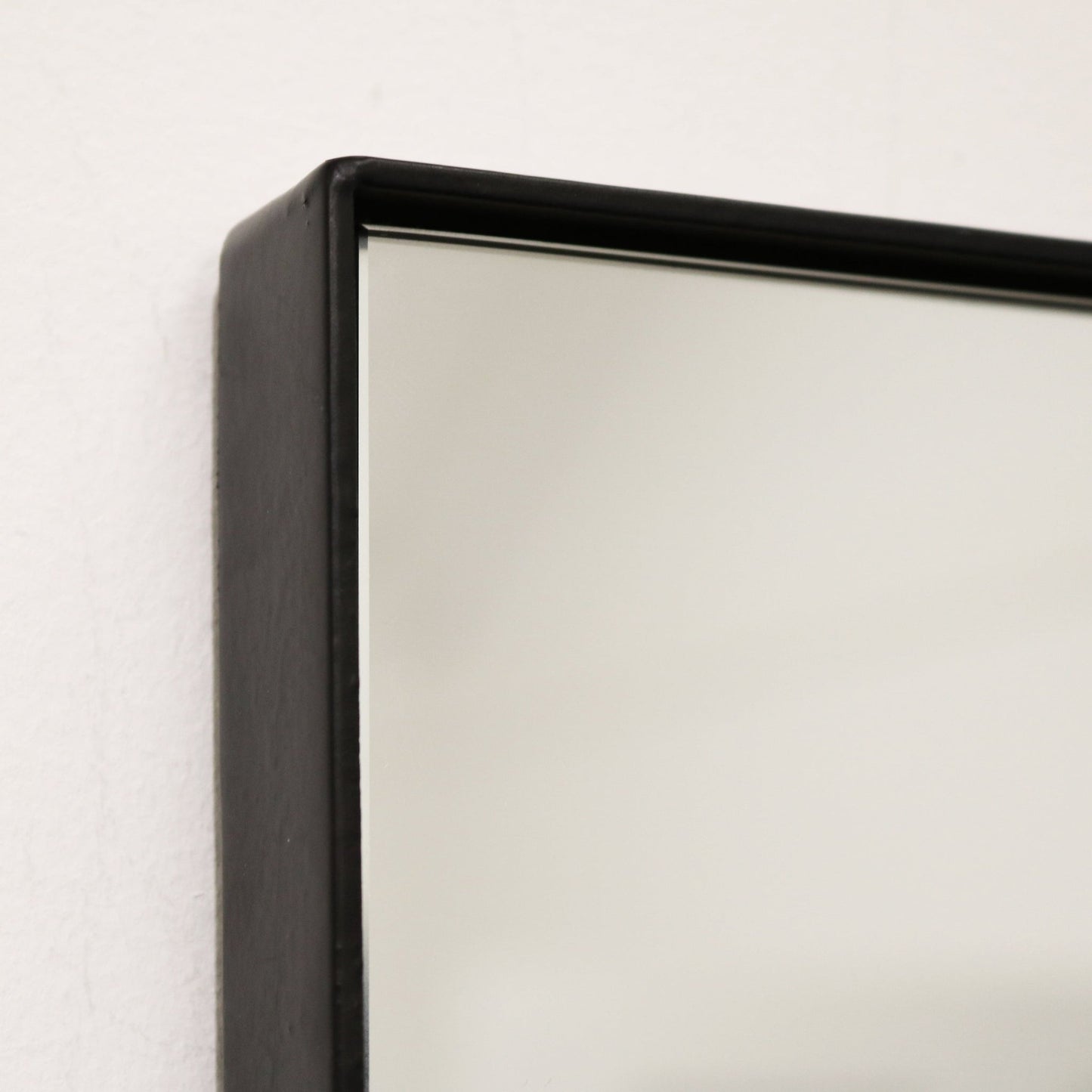 Xavril – Espejo de cuerpo entero rectangular grande en metal negro, 179 cm x 80 cm