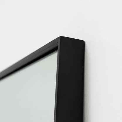 Xavril – Espejo de cuerpo entero extra grande en metal negro, 200 cm x 100 cm