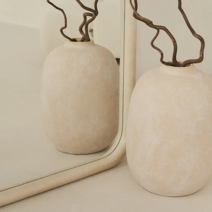 Elis – Espelho de concreto arqueado extra grande, do chão ao teto, 190 cm x 100 cm