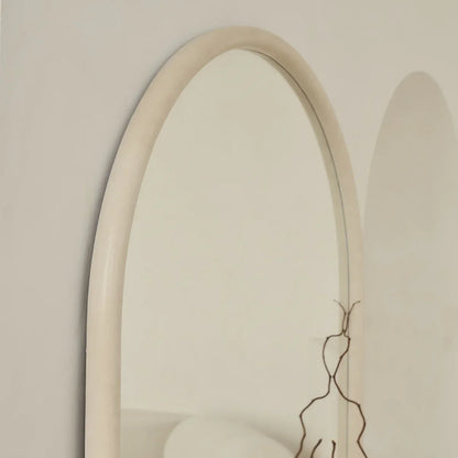 Elis – Espelho de concreto arqueado extra grande, do chão ao teto, 190 cm x 100 cm